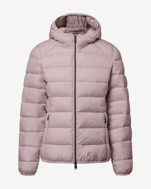 Chaqueta con capucha Ecoalf Aspenalf rosa claro mujer