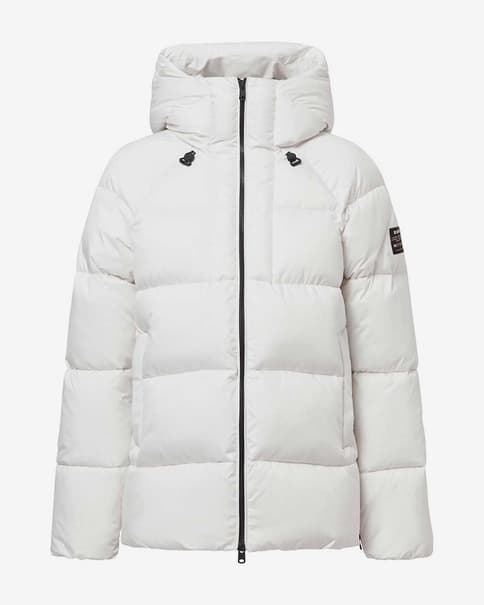 Chaqueta con capucha Ecoalf Fuji blanco puro mujer
