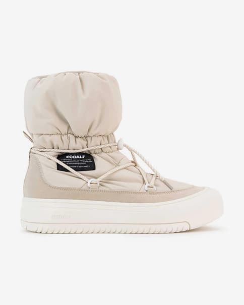Botas Ecoalf Bering blanco profundo beige mujer