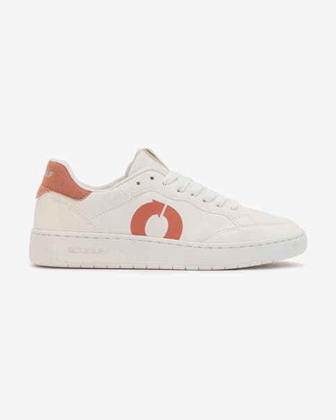 Zapatillas Ecoalf Deia blanco naranja mujer