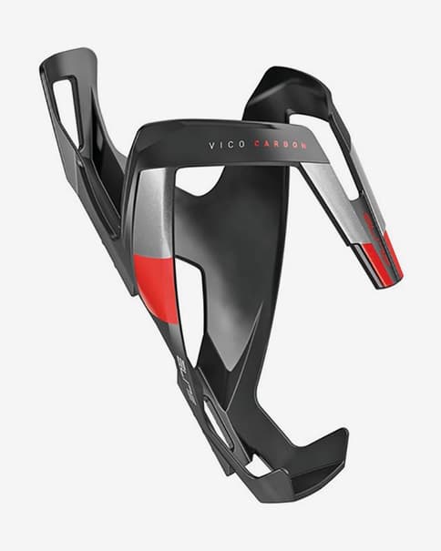 Elite Vico Carbon Flaskebur Sort Rød
