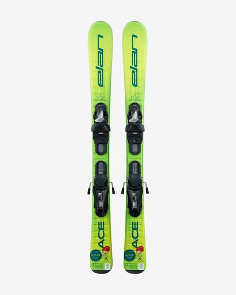 Esquís Elan Jett Shift 2025 con fijaciones EL 4.5 GW verde infantil