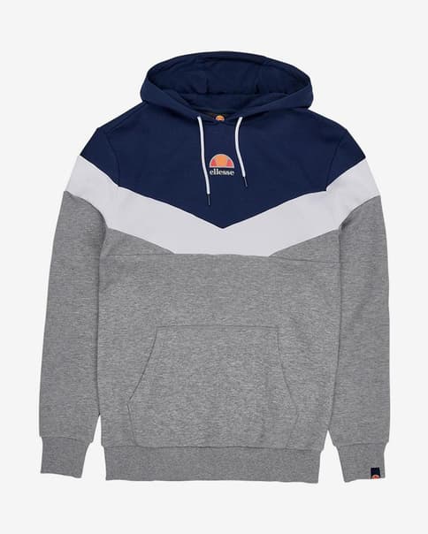 Sudadera con capucha Ellesse Hugo gris azul blanco