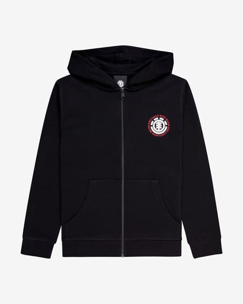 Czarna dziecięca bluza z kapturem Element Seal BP zapinana na zamek