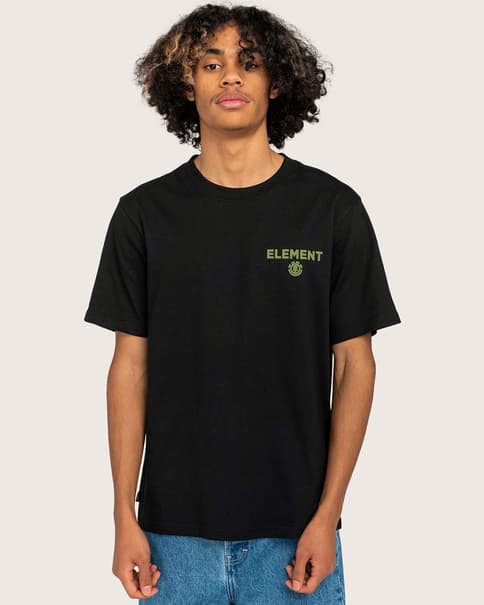 Camiseta Element Disco manga corta negro verde