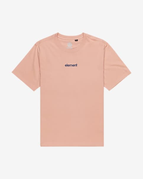 Camiseta Element Simple Logo manga corta rosa salmón