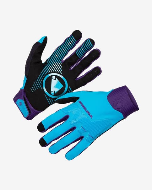 Guantes largos Endura MT500 D3O azul eléctrico