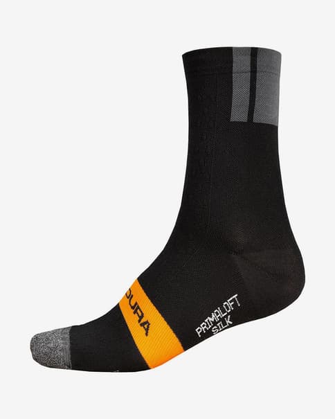 Calcetines Endura Pro SL II PrimaLoft negro naranja