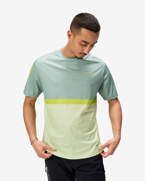 Maillot Endura SingleTrack Core II manga corta azul turquesa