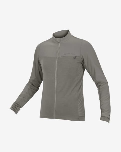 Maillot Endura GV500 manga larga gris fósil
