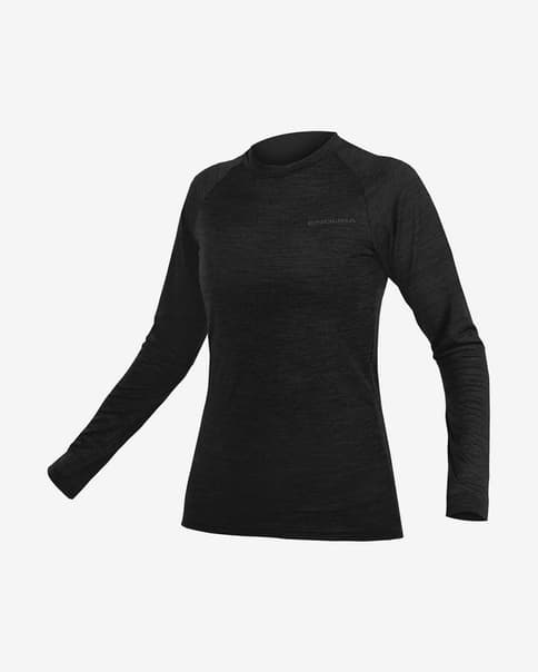 Camiseta interior Endura BaaBaa manga larga negro mujer