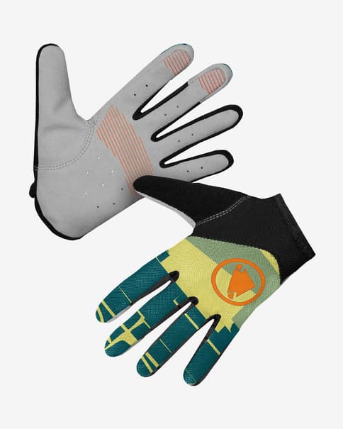 Guantes largos Endura Hummvee lite Icon turquesa negro amarillo mujer
