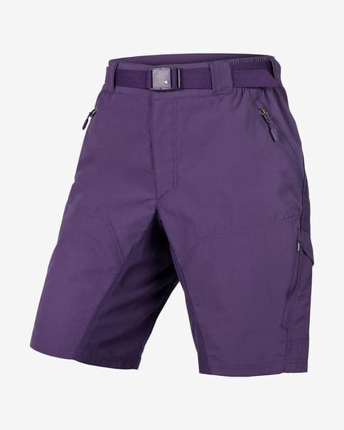 Pantalón corto Endura Hummvee Lite + culote interior violeta mujer