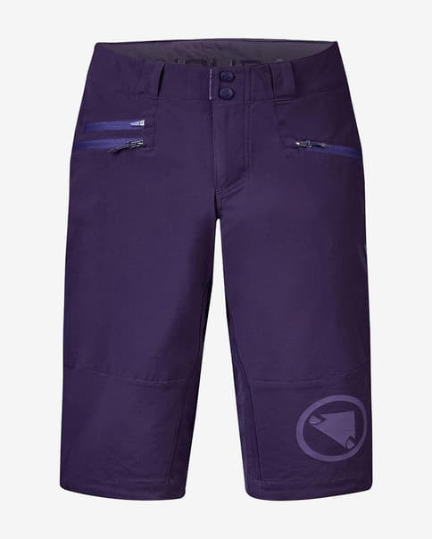 Pantalón corto Endura SingleTrack II sin badana violeta mujer