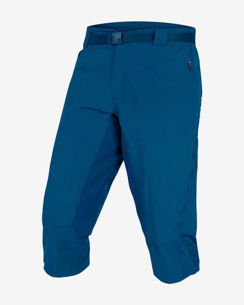 Pantalón pirata Endura Hummvee + culote interior azul intenso