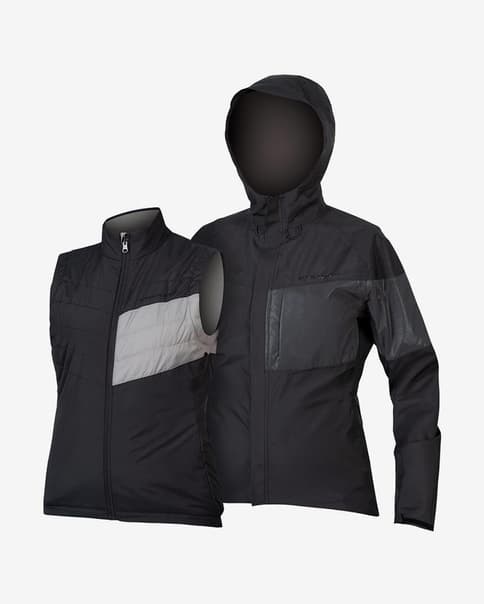 Chaqueta Endura Urban Luminite 3 en 1 II negro mujer