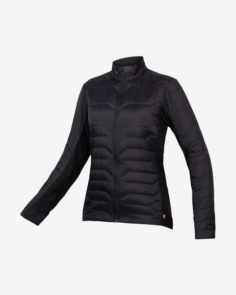 Chaqueta fina cortavientos EnduraPro SL PrimaLoft negro intenso mujer