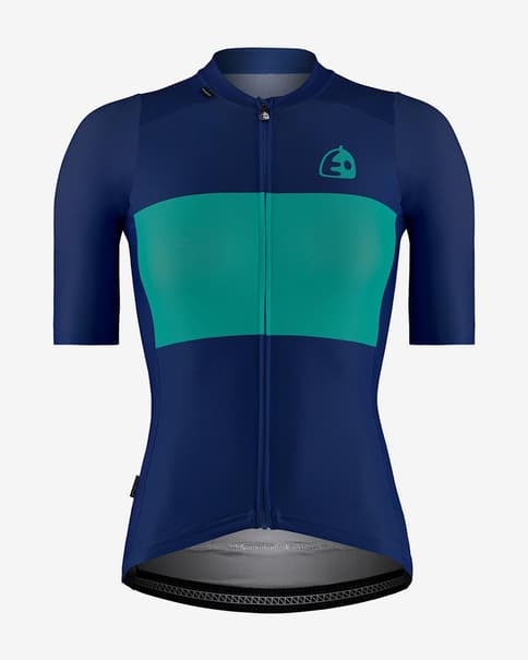 Maillot Etxeondo Bika manga corta azul mujer
