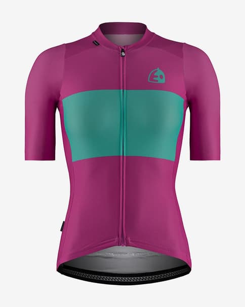 Maillot Etxeondo Bika manga corta lila azul mujer