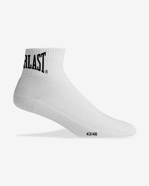 Everlast Quarter Witte Sokken (3 Paar)