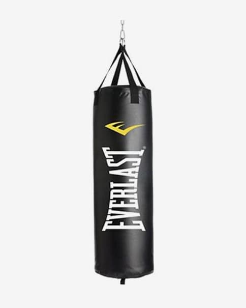 Everlast Nevatear Zware bokszak 18 kg zonder vulling zwart wit