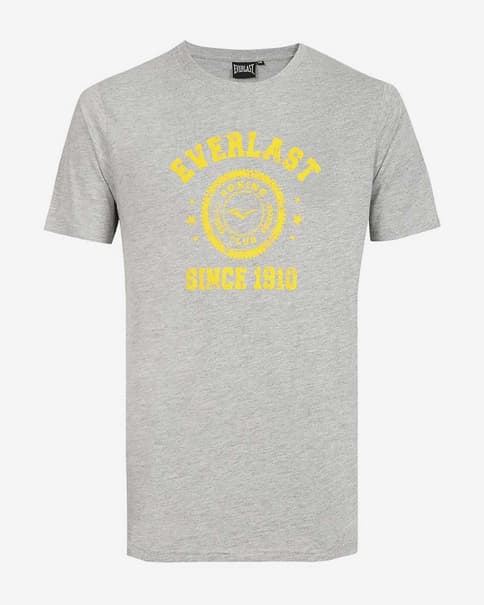 Everlast Horton t-shirt korte mouw grijs geel