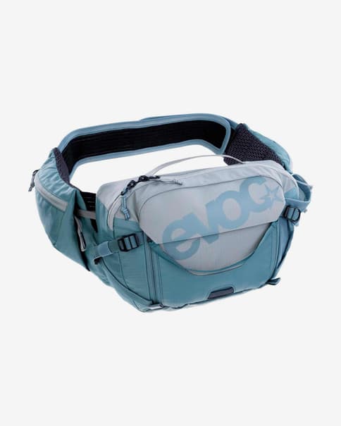 Riñonera hidratación Evoc Hip Pack Pro 3L azul gris