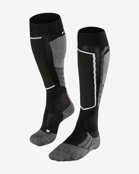 Calcetines Falke SK2 Wool negro gris oscuro