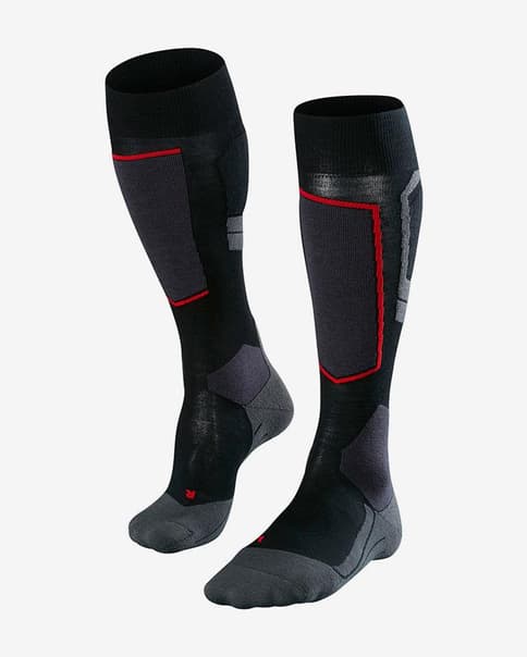 Calcetines Falke SK4 Wool negro gris oscuro