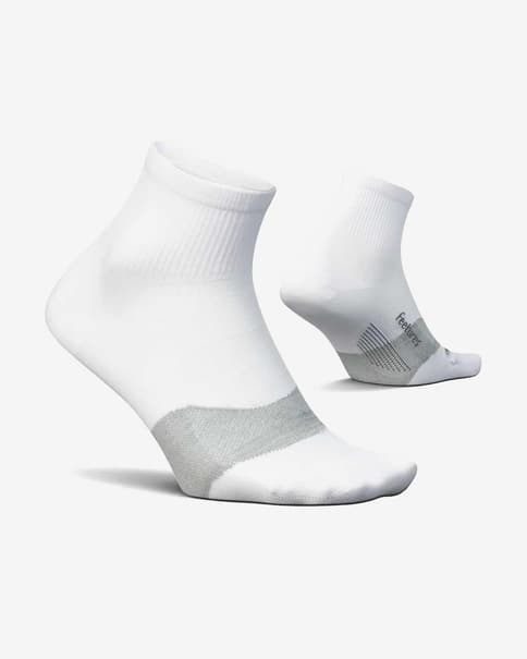 Calcetines Feetures Elite Ultra Light Quarter blanco