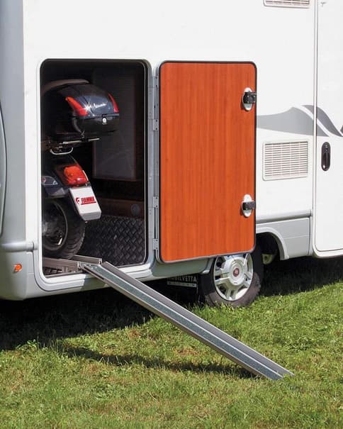 Porta-motas Fiamma Carry-Moto Pro para bagageira cinzento