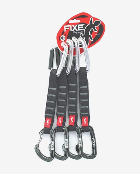 Pack 4 dégaines Fixe Climbing Orion-Minor v2 18 cm argent noir