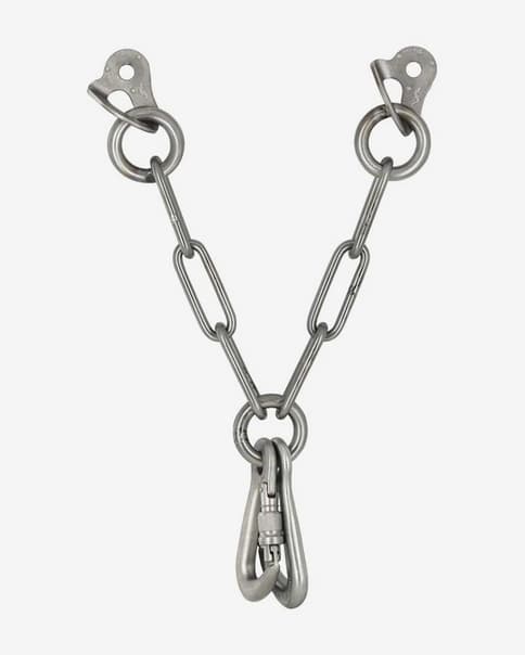 Relais Fixe Climbing V Station 2Draco S 316L M10 gris argenté