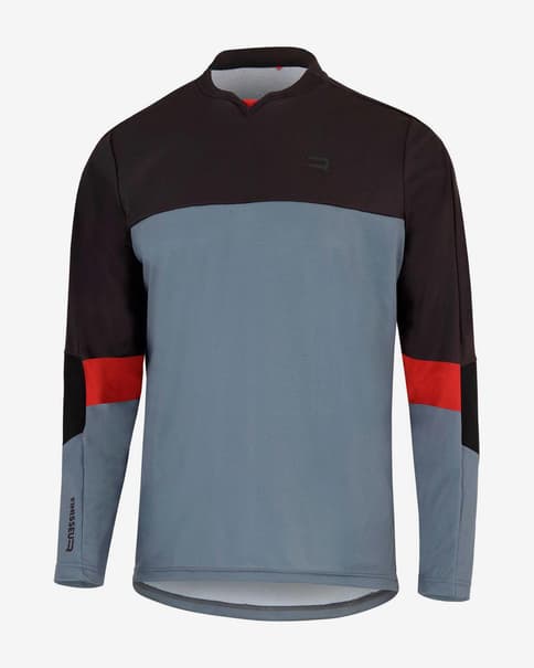 Maglia Finisseur Pro MTB Enduro Line manica lunga grigio nero