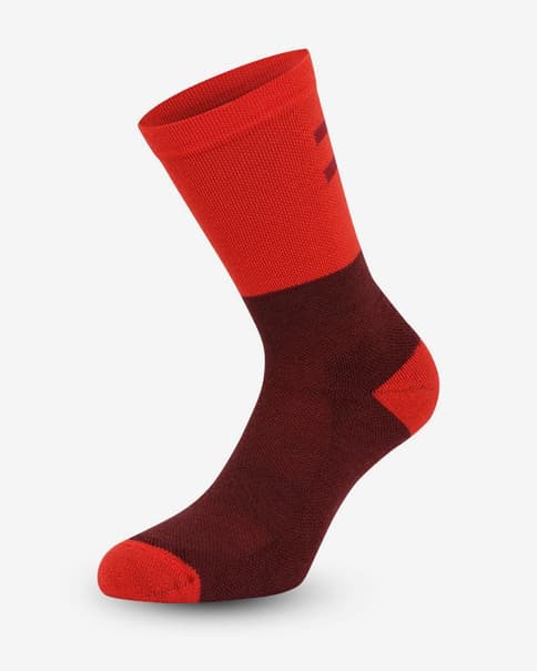 Calcetines Finisseur Merino Winter rojo salmón