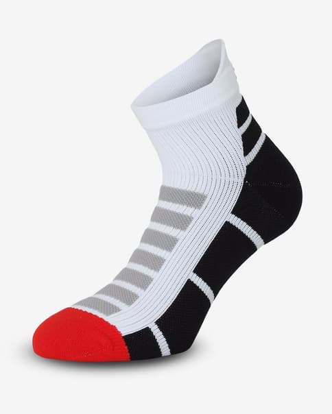Calze a compressione Finisseur Pro Row Low bianco nero rosso