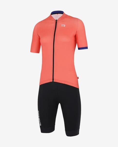 Equipación Finisseur Pro rosa salmón negro mujer