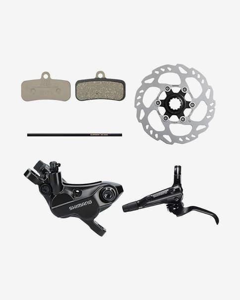 Freno de disco hidráulico Shimano MT501 4 Pistones delantero + Disco Center Lock