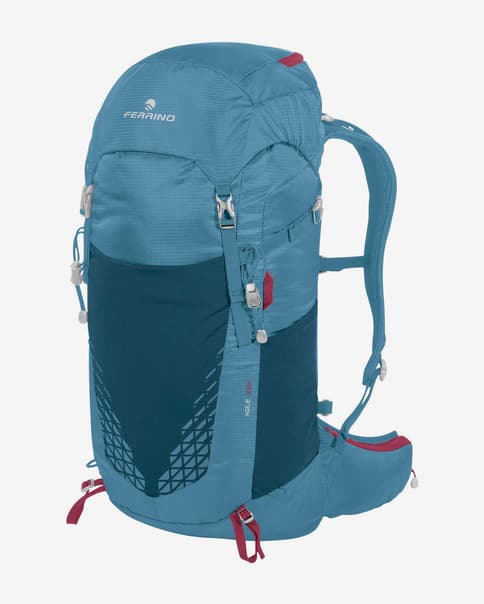 Damski plecak Ferrino Agile 35L w kolorze jasnoniebieskim, granatowym