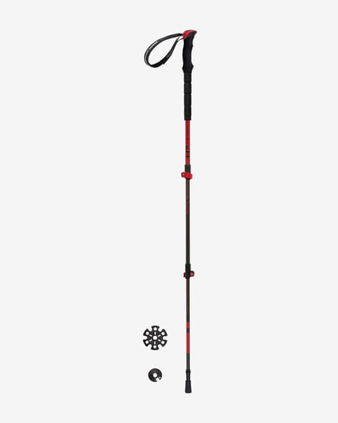 Bastón Ferrino Nuptse negro rojo