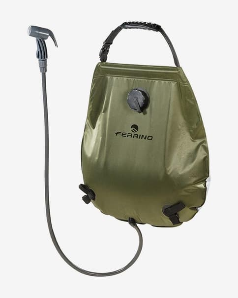 Ducha portátil Ferrino Sunshower Deluxe marrón negro