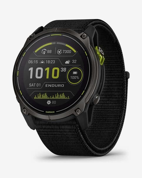 Garmin Enduro 3 Zafiro Solar 51 mm Titanio gris carbón correa negro
