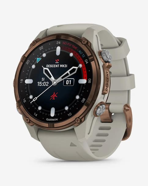 Garmin Descent Mk3i - 43 mm bronce silicona gris