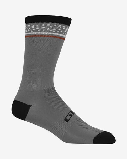 Calcetines Giro Comp Racer High Rise gris titanio negro
