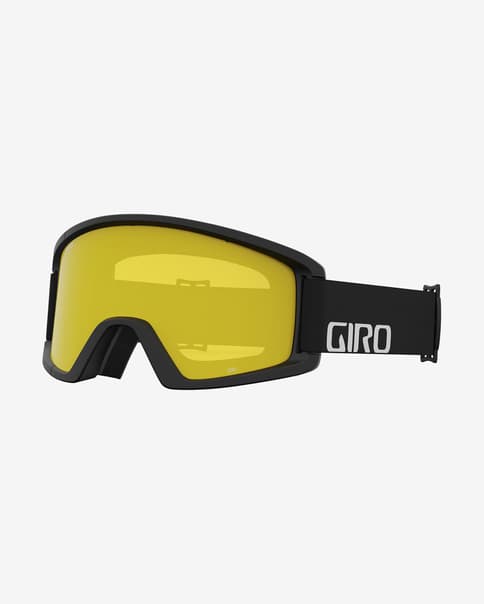 Máscara Giro Semi negro blanco con lente Amber Scarlet