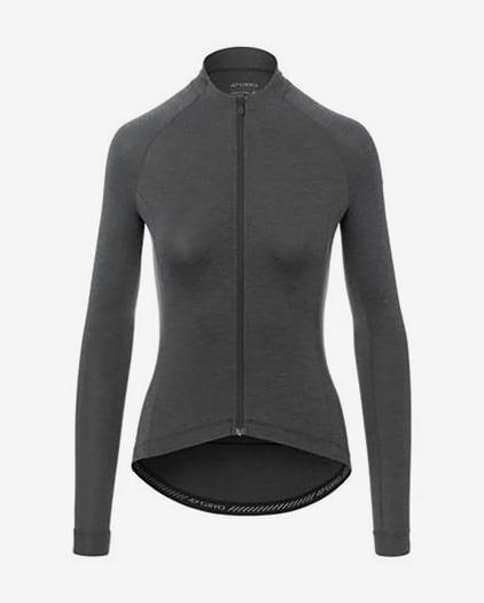 Maillot Giro New Road manga larga gris mujer