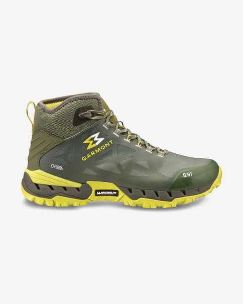 Botas Garmont 9.81 N Air G 2.0 Mid GORE-TEX verde amarillo