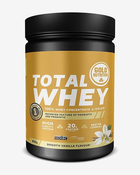 Proteína GoldNutrition Total Whey sabor chocolate 800 g