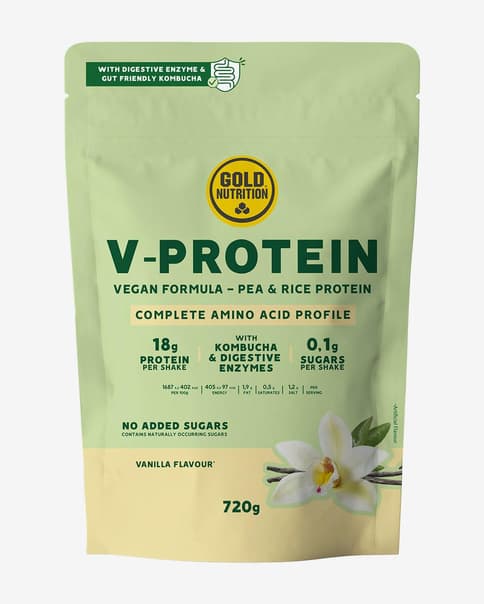 Proteína Vegana GoldNutrition sabor vainilla 720 g