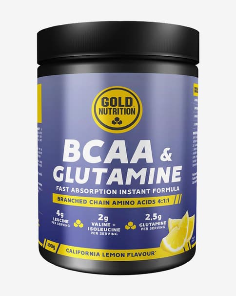 Suplemento GoldNutrition BCAA POWDER sabor limón 300 g